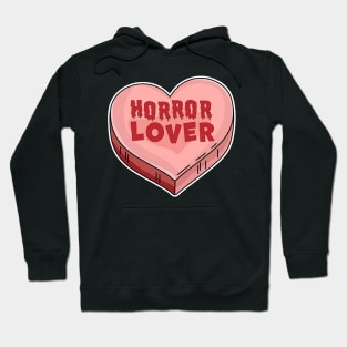 Horror Lover Candy Heart Valentines Day Halloween Hoodie